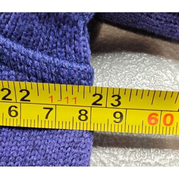 Chubbies Mens M Vintage 90's 1/4 T Snap Pullover Sweater Blue Teal - Picture 6 of 11